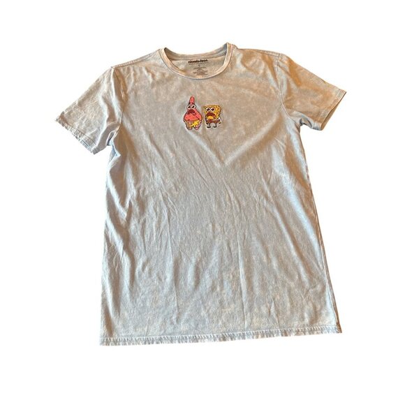 Nickelodeon SpongeBob & Patrick Light Blue T-Shirt - Picture 1 of 4